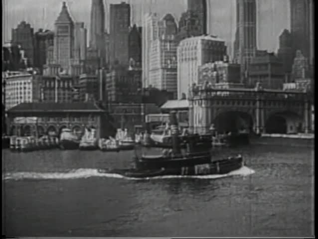View of Manhattan skyline from Hudson River