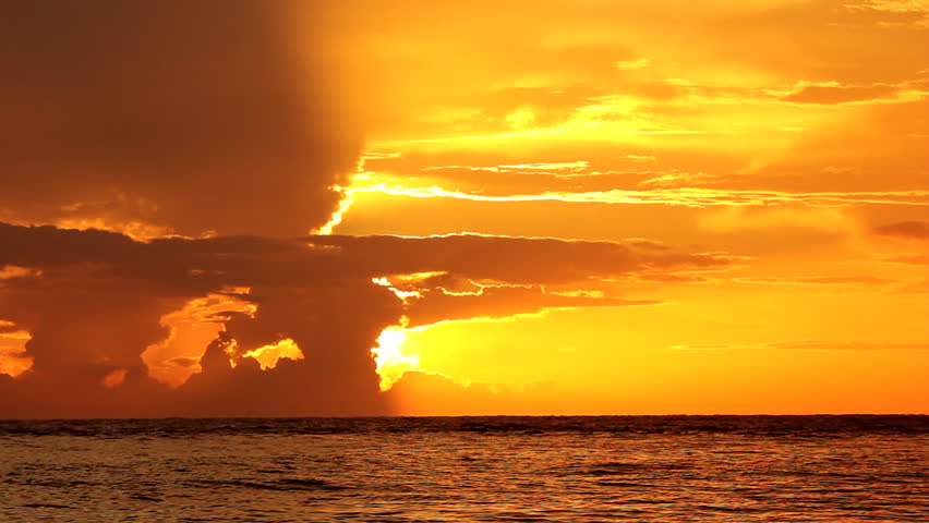 seascape footage from Sarasota , Florida during sunset