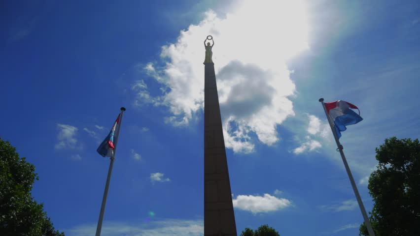 Great War Memorial in Luxembourg "Golden Lady", made in 1923