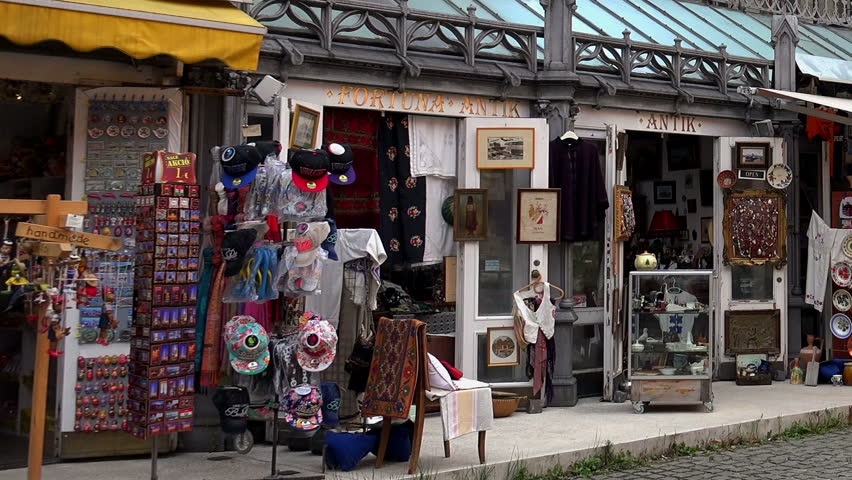 BUDAPEST, HUNGARY - AUTUMN 2015: Budapest. Architecture, old houses, streets and neighborhoods. Hungary.