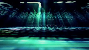Video Background 1030: A digital data floor and ceiling with light beams (Video Loop). - Powered by Shutterstock - Get 15% off with code: PIKWIZARD15