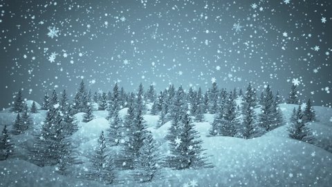 Winter Coming Snowy Night Firs Coniferous Stock Vector (Royalty Free ...