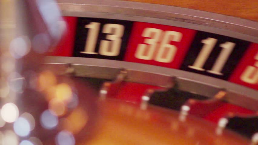 part of a turning roulette wheel - big numbers Royalty-Free Stock Footage #1839277