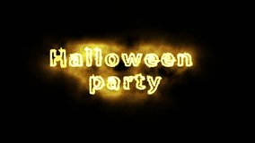 The word "Halloween" with the glow - Powered by Shutterstock - Get 15% off with code: PIKWIZARD15