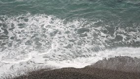 Waves at Beach of Mediterranean Sea