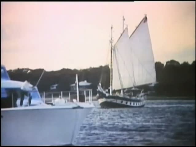 Yacht sailing in ocean