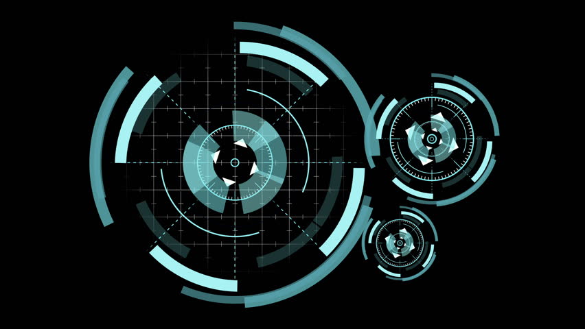 Abstract background with animated circles