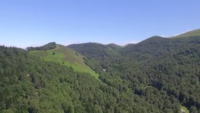 Aerial view of Iraty forest