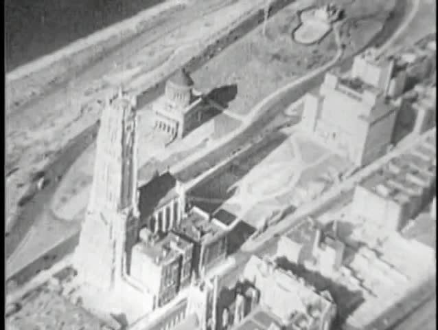 Aerial view of  Morningside Heights, New York City