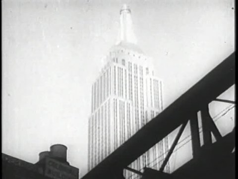 Empire State Building Black And White Stock Video Footage 4k And Hd Video Clips Shutterstock