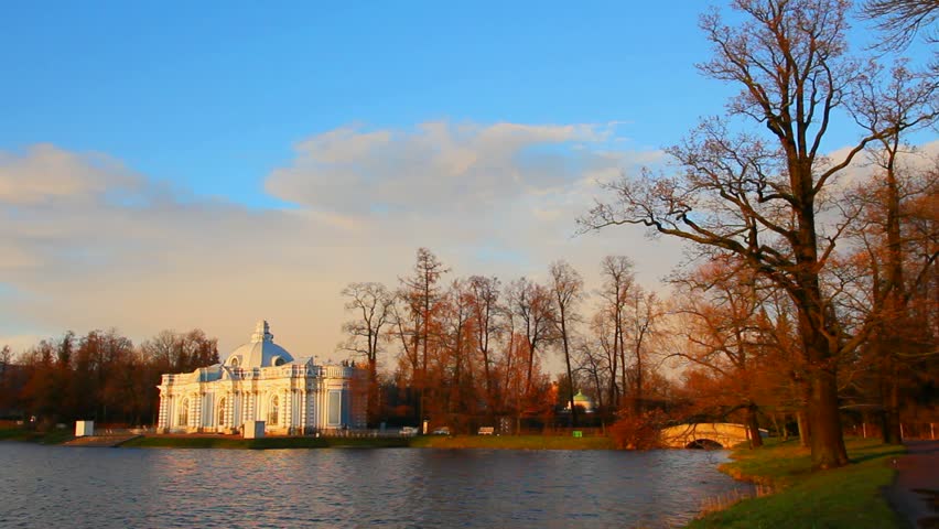 pond in Pushkin Park, Tsarskoye Selo, St. Petersburg
