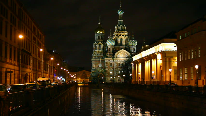 Savior on Blood - Christ the Savior Cathedral in St. Petersburg at night