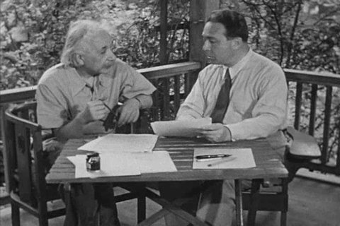 Theoretical physicists of the twentieth century, Albert Einstein, and J. Robert Oppenheimer continue to explore the relationship of time and space in the 1950s. (1950s)