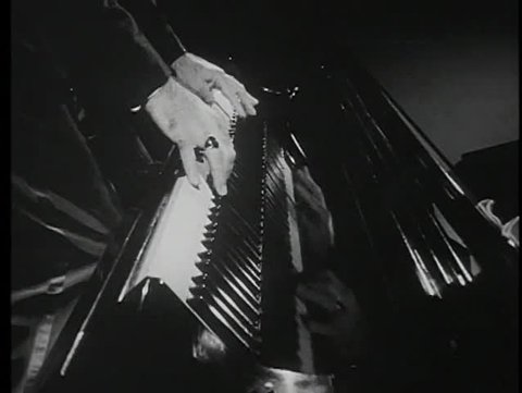 Close-up of hands playing piano from different angles Stock Video