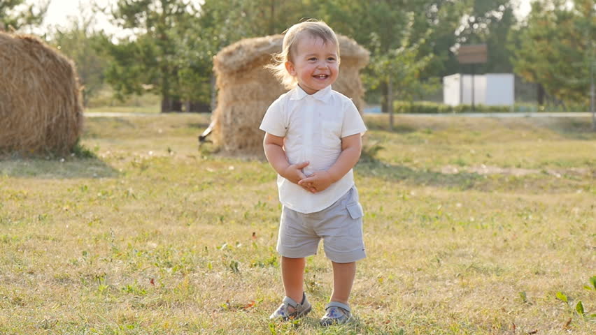 Little boy in sunlight