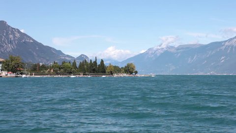 Lake Garda Italy - Promenade of Toscolano-maderno