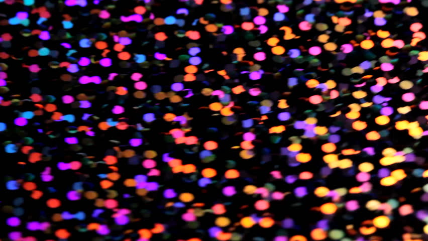 Colorful, glowing, sparkling confetti