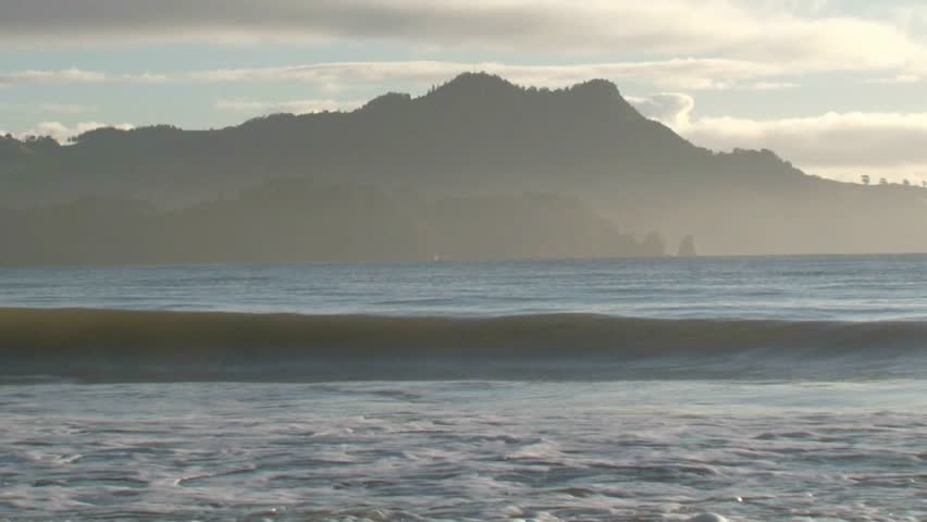  Early morning on the coromandel peninsula at the harbour entrance to Whitianga
