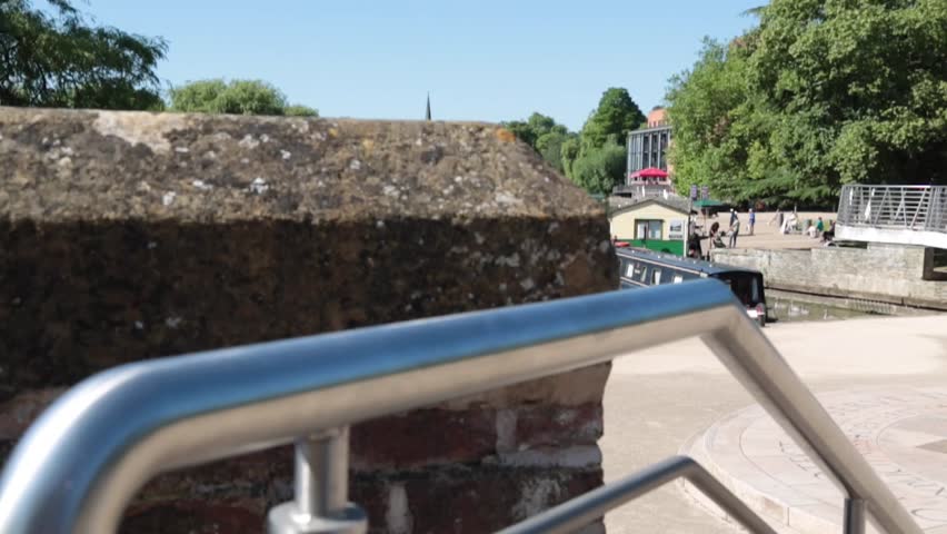 Canal boat on the river avon, Stratford upon Avon, warwickshire,UK