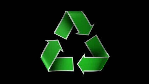 Loopable and Keyable Recycle Symbol.
