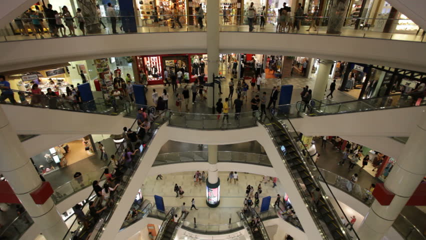 BANGKOK - NOVEMBER 20: View of People are walking in Terminal 21 mall in Bangkok