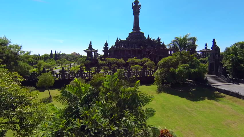 Bajra Sandhi Monument, Denpasar, aerial shot
