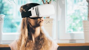 Virtual reality white headset