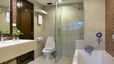 Decoration in Bathroom and toilet interior