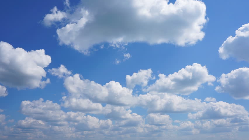 Timelapse of White Clouds Running Stock Footage Video (100% Royalty ...