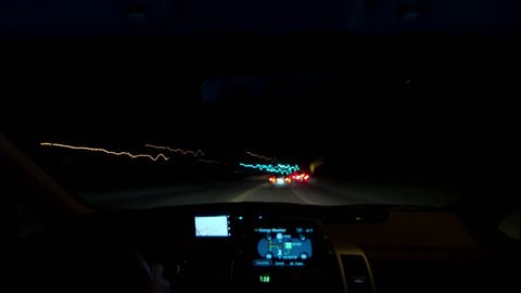 Timelapse footage of driving on surface streets and freeways in Los Angeles, CA with GPS on a smart phone visible