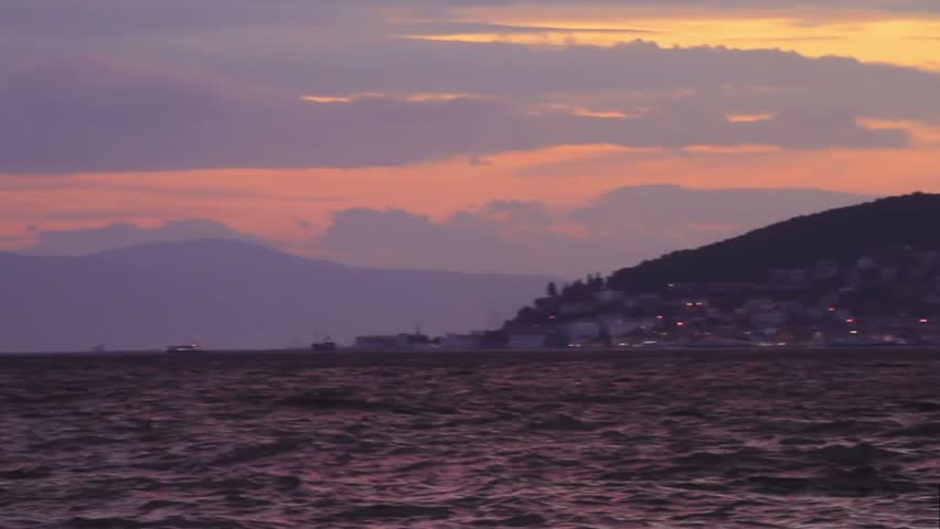Istanbul Islands in close up view. Left to right Heybeli, Burgaz, Kinali Adalar 