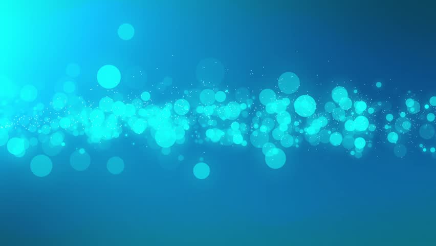 Loopable abstract background blue bokeh circles