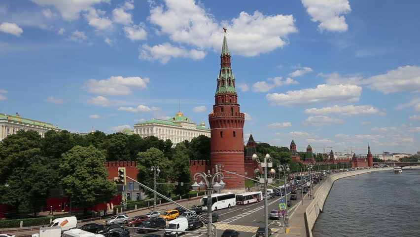Moscow Kremlin on a sunny summer day, Russia, a Buildings & Landmark Video by VLADJ55