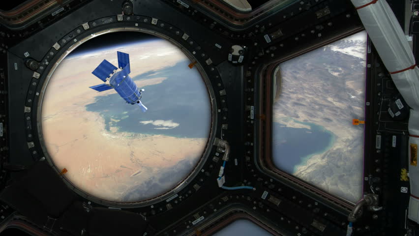 A DSP satellite over the Strait of Hormuz as seen throught the International