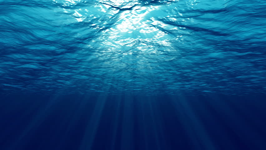 Underwater ocean waves ripple and flow with light rays. 4K seamless loop | Shutterstock HD Video #18609782