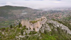 Old Blagaj Fort (Stjepan Grad) | Aerial view
The Blagaj fortress is located on a nature level area, above steep cliffs to the south, west and north