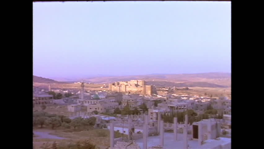 The Marqab Castle in Syria in 1996. (Syria 1990s)