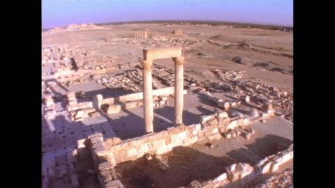 Scenes of Palmyra Tadmor Syria in 1996. (Syria 1990s)