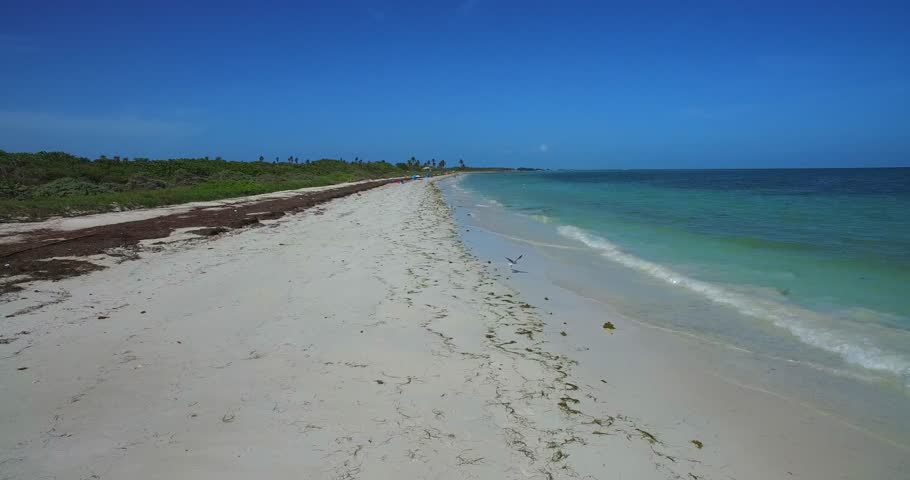 Aerial view of state park Bahia Honda. Florida. Keys Islands.