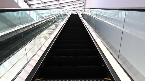 Escalator at shopping mall Singapore City 