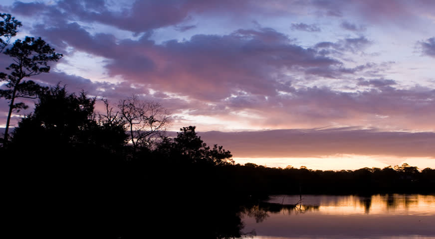 Sunrise over the Bon Secour River