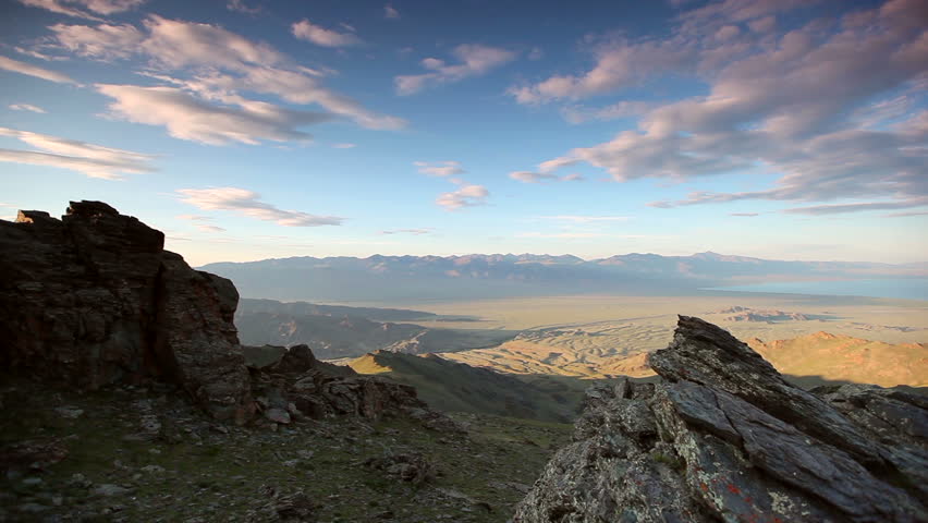 Mountains Rocks and Clouds