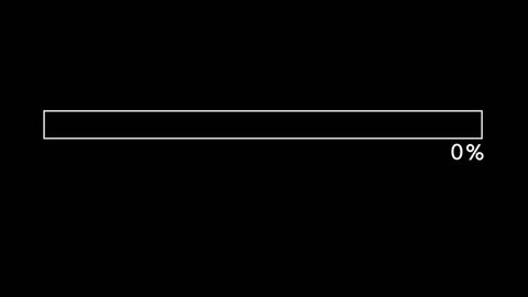 Loading Bar Animation On Black Screen Stock Footage Video (100% Royalty ...