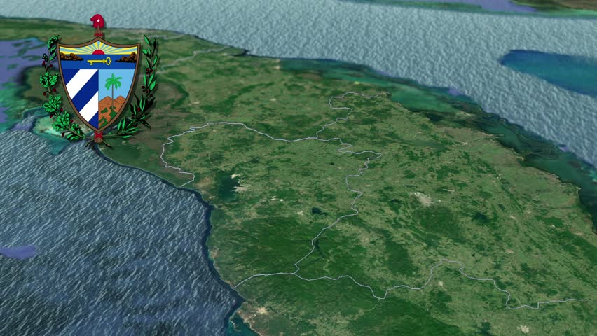 Villa Clara with Coat Of Arms Animation Map
Provinces of Cuba