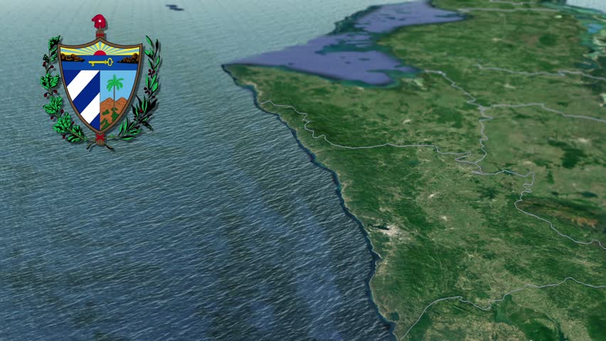 Santiago de Cuba with Coat Of Arms Animation Map
Provinces of Cuba