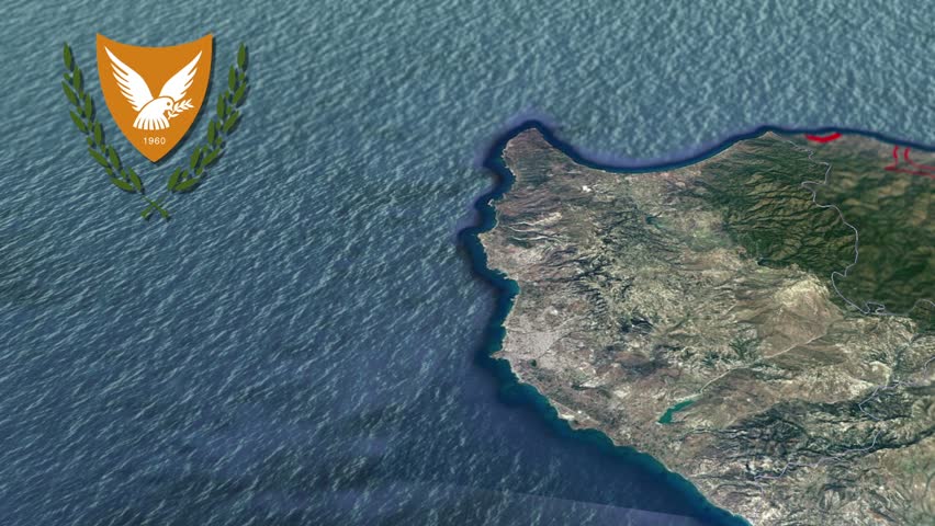 Paphos with Coat Of Arms Animation Map
Districts of Cyprus
