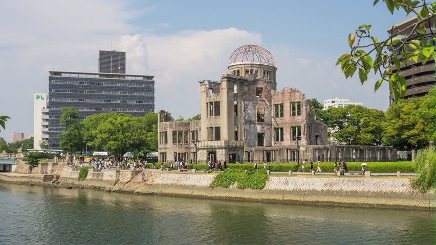 Hiroshima, Japan: Timelapse of Hiroshimas Stock Footage Video (100% ...