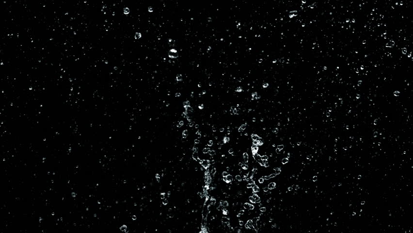 High speed camera shot of an water element, isolated on a black background. Can be pre-matted for your video footage by using the command Frame Blending - Multiply.
 | Shutterstock HD Video #18759914