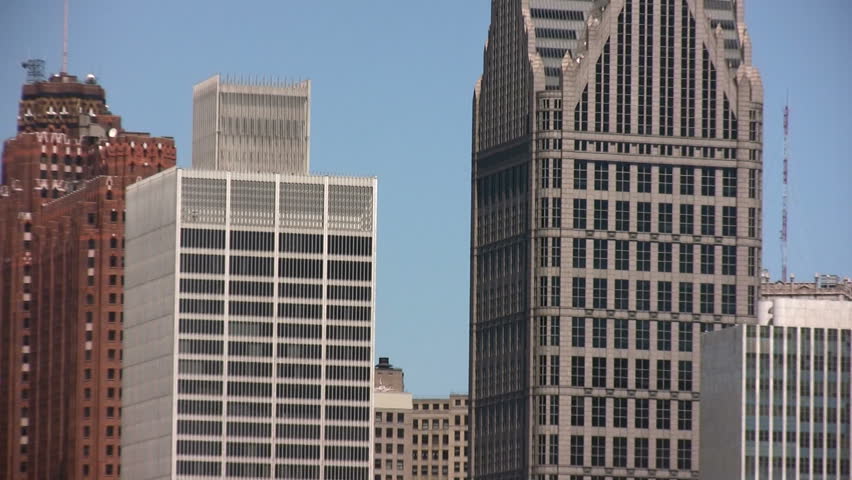 Detroit city skyline