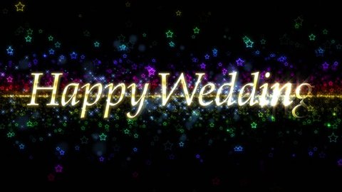 Happy Wedding Message Title Opening の動画素材 ロイヤリティフリー Shutterstock